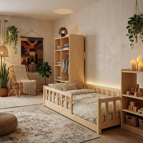 Montessori floor bed for kids - for,