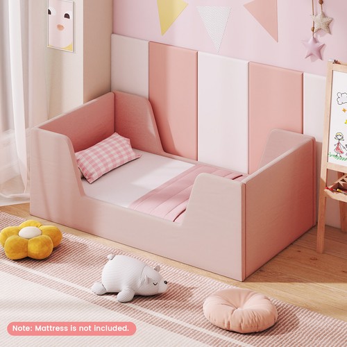 Toddler bed frame soft velvet - bed,